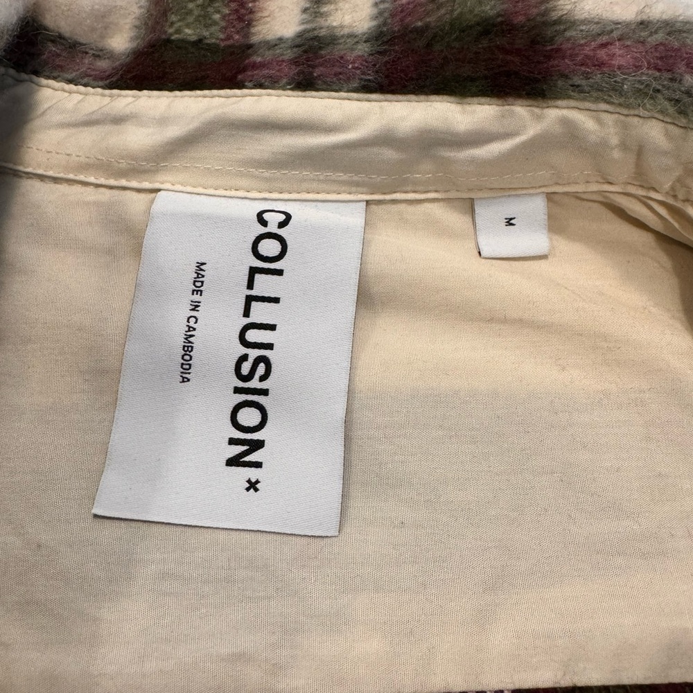 COLLUSION men’s oversized overcoat button down NWOT - Picture 3 of 10